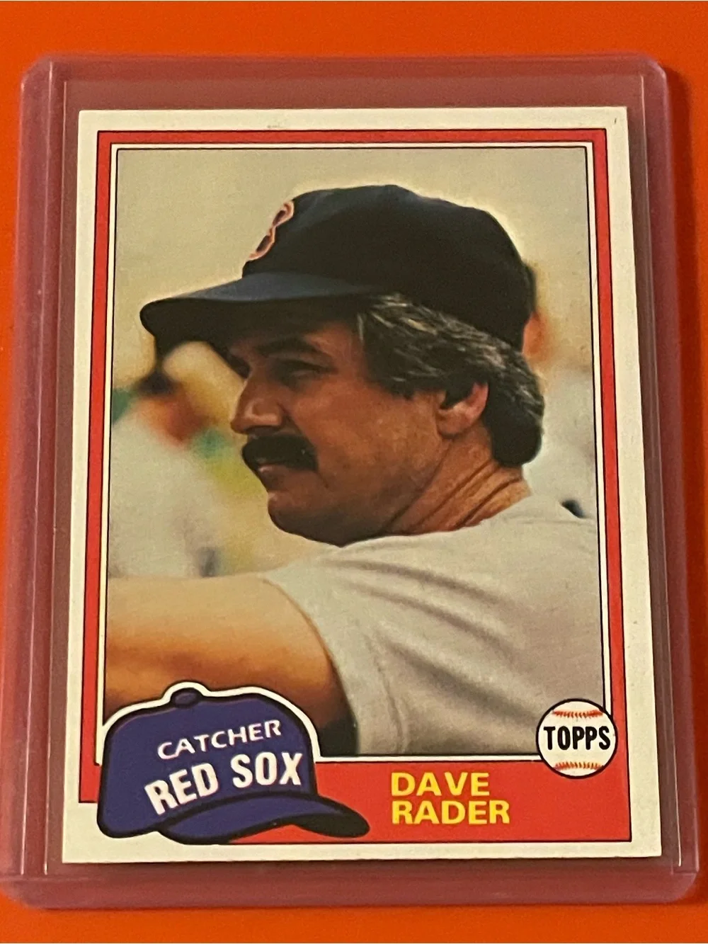 Dave Rader #378 1981 Topps Baseball Trading Card